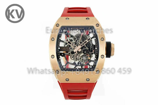 Richard Mille RM035 Toro Americas Edition Rose gold and Orange cinturino 1:1 Best Clone KV Fabbrica