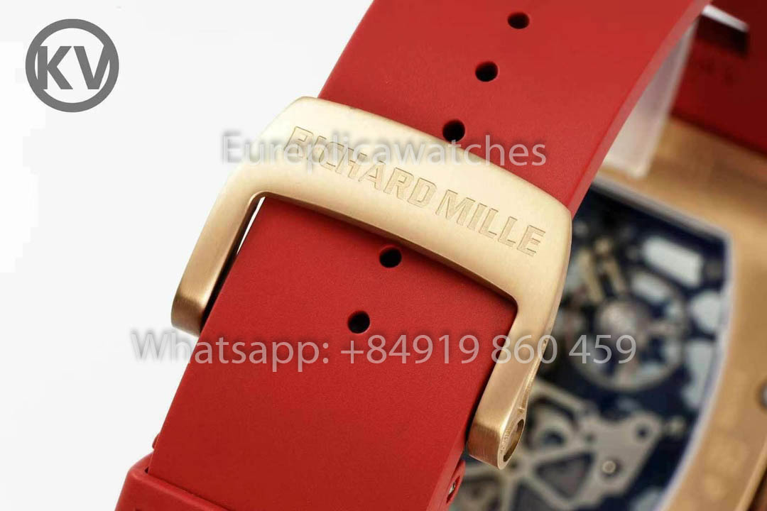 Richard Mille RM035 Toro Americas Edition Rose gold and Orange cinturino 1:1 Best Clone KV Fabbrica