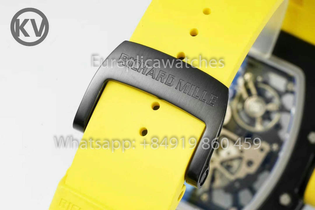 Richard Mille RM035 Toro Americas Edition 1:1 Best Clone KV Fabbrica Yellow cinturino