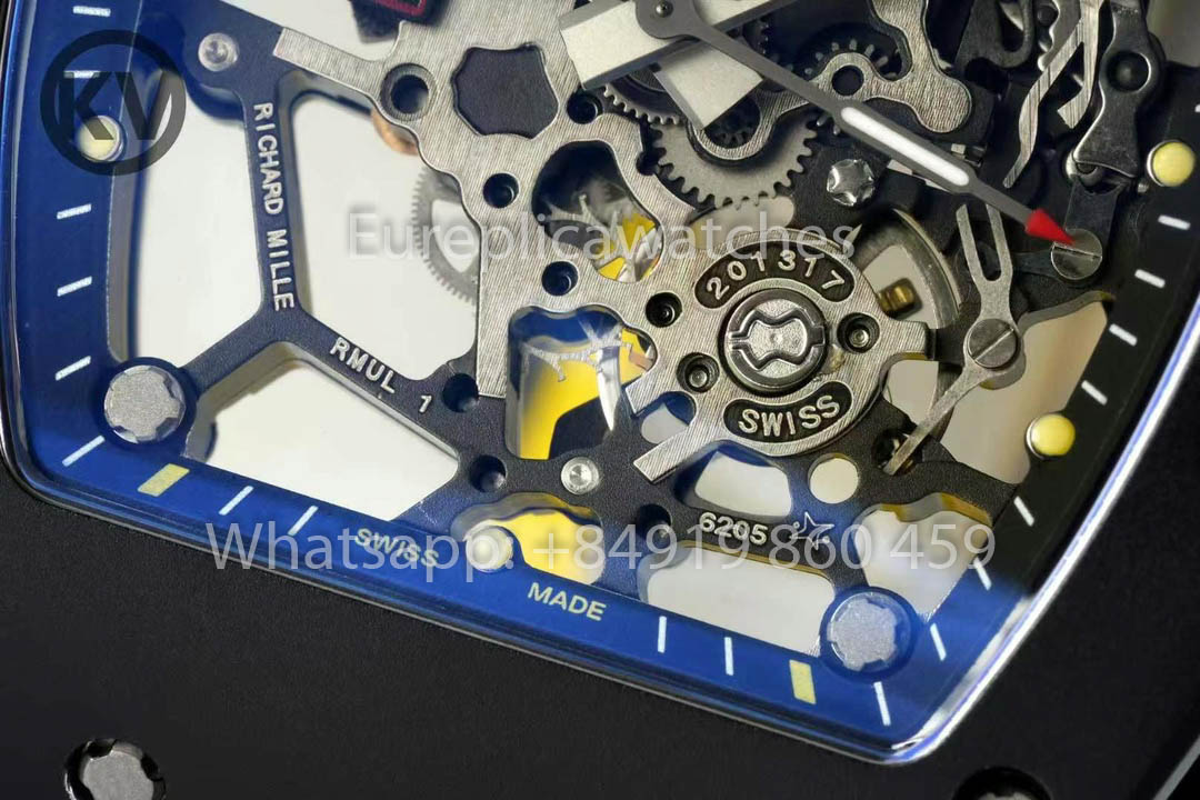 Richard Mille RM035 Toro Americas Edition 1:1 Best Clone KV Fabbrica Yellow cinturino