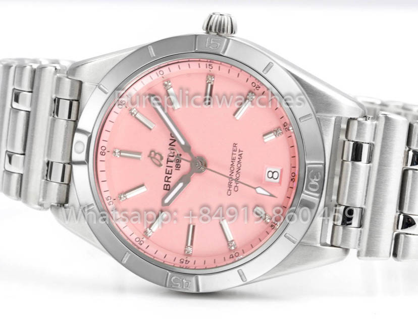 Breitling Chronomat 36 UNWORN 2022 A10380591L1A1 Series 1:1 Super Clone BLS Fabbrica Pink quadrante