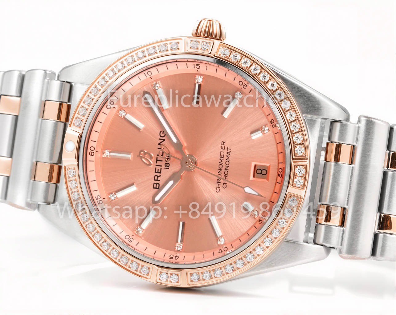 Breitling Chronomat 36 UNWORN 2022 A10380591L1A1 Series 1:1 Super Clone BLS Fabbrica Pink diamonds