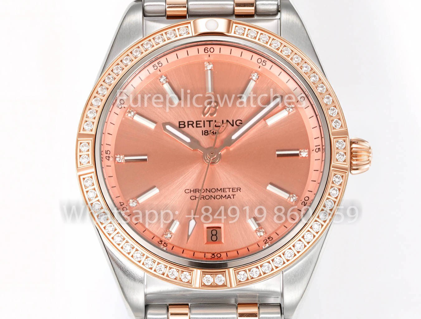 Breitling Chronomat 36 UNWORN 2022 A10380591L1A1 Series 1:1 Super Clone BLS Fabbrica Pink diamonds