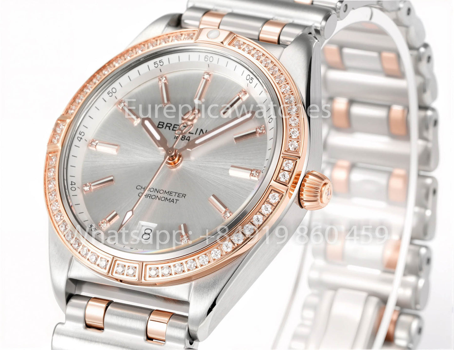 Breitling Chronomat 36 UNWORN 2022 A10380591L1A1 Series 1:1 Super Clone BLS Fabbrica Rosa Oro and Argento