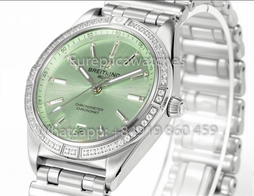 Breitling Chronomat 36 UNWORN 2022 A10380591L1A1 Series Iced Blu 1:1 Best Clone BLS Fabbrica