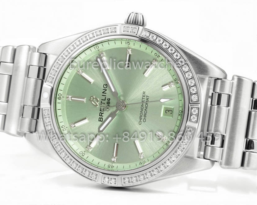 Breitling Chronomat 36 UNWORN 2022 A10380591L1A1 Series Iced Blu 1:1 Best Clone BLS Fabbrica