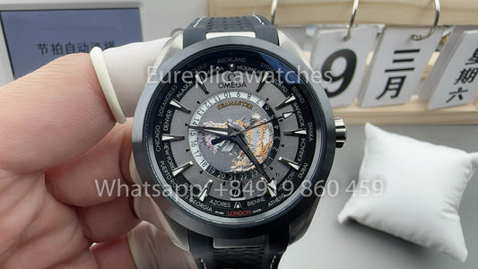 Omega Seamaster 220.92.43.22.99.001 Aqua-Terra Worldtimer versione migliore 1:1 VS Fabbrica