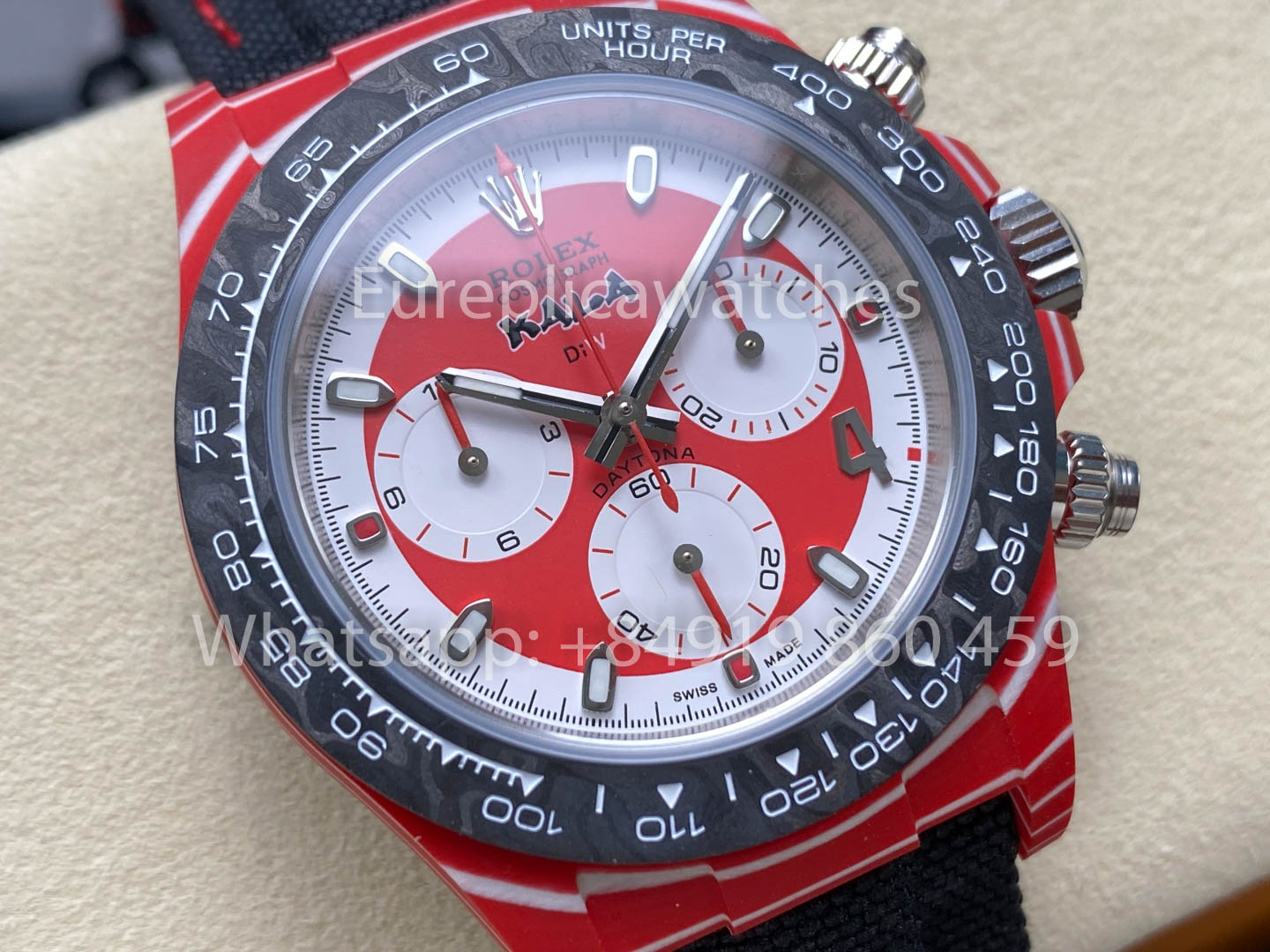 Rolex Daytona Diw KAKHA KALADZE Red Carbonio Diw Fabbrica 1:1 Super Clone
