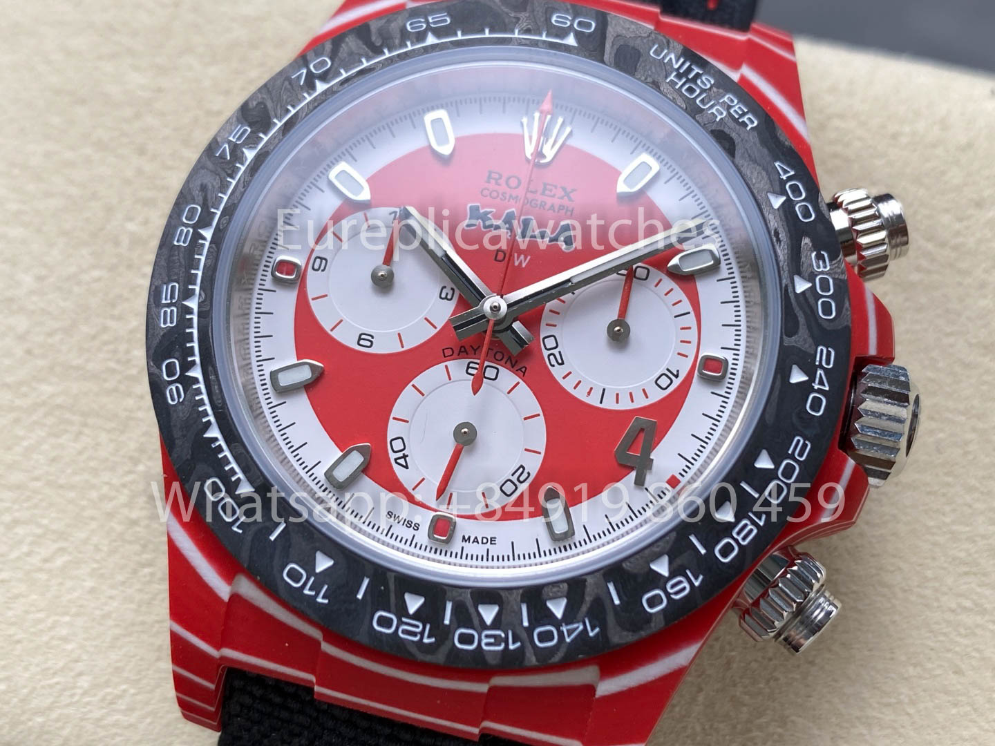 Rolex Daytona Diw KAKHA KALADZE Red Carbonio Diw Fabbrica 1:1 Super Clone