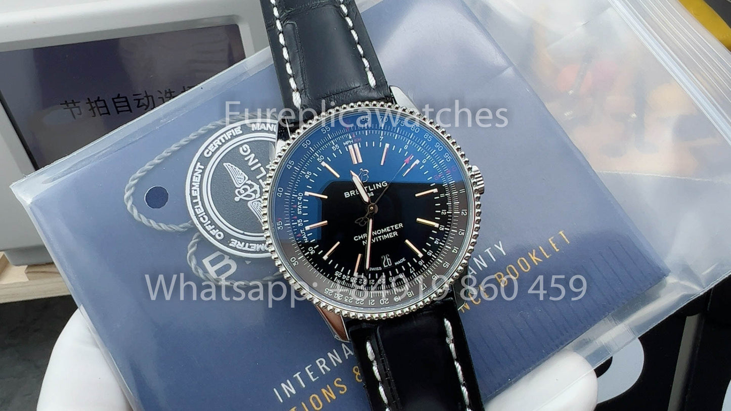 Breitling Navitimer 1 A17326241B1P1 versione migliore 1:1 V7 Fabbrica Leather cinturino