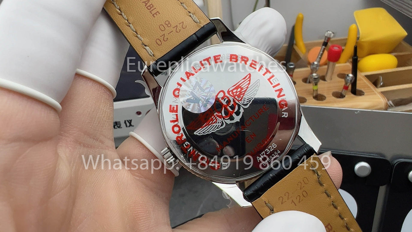 Breitling Navitimer 1 A17326241B1P1 versione migliore 1:1 V7 Fabbrica Leather cinturino