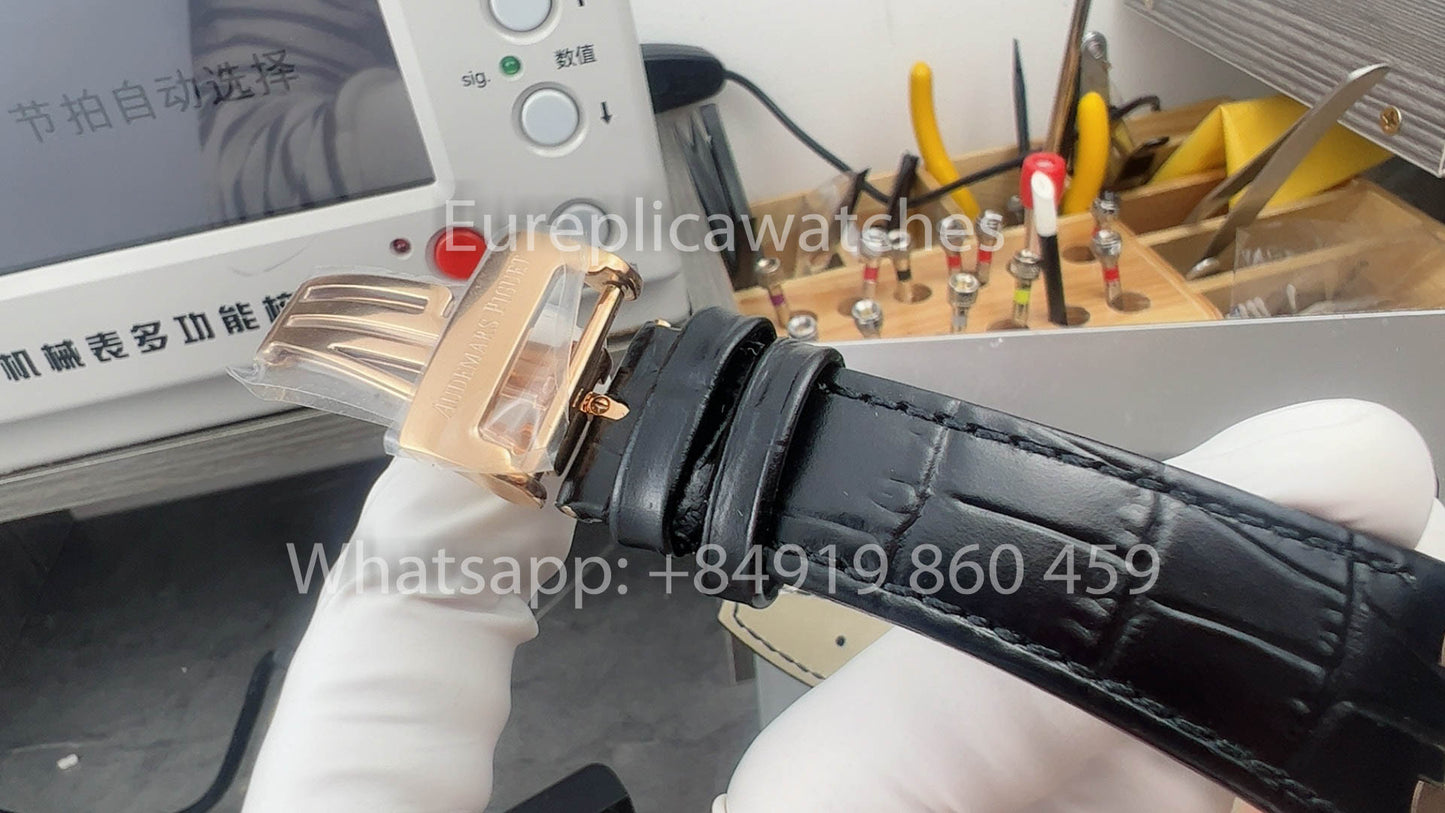 Audemars Piguet Royal Oak  15510ST from APS Fabbrica versione migliore 1:1 quadrante nero Pelle cinturino