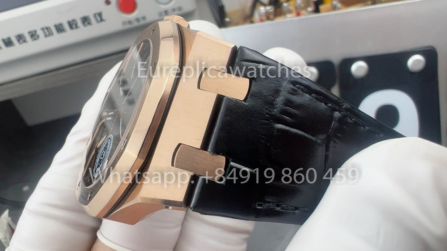 Audemars Piguet Royal Oak  15510ST from APS Fabbrica versione migliore 1:1 quadrante nero Pelle cinturino