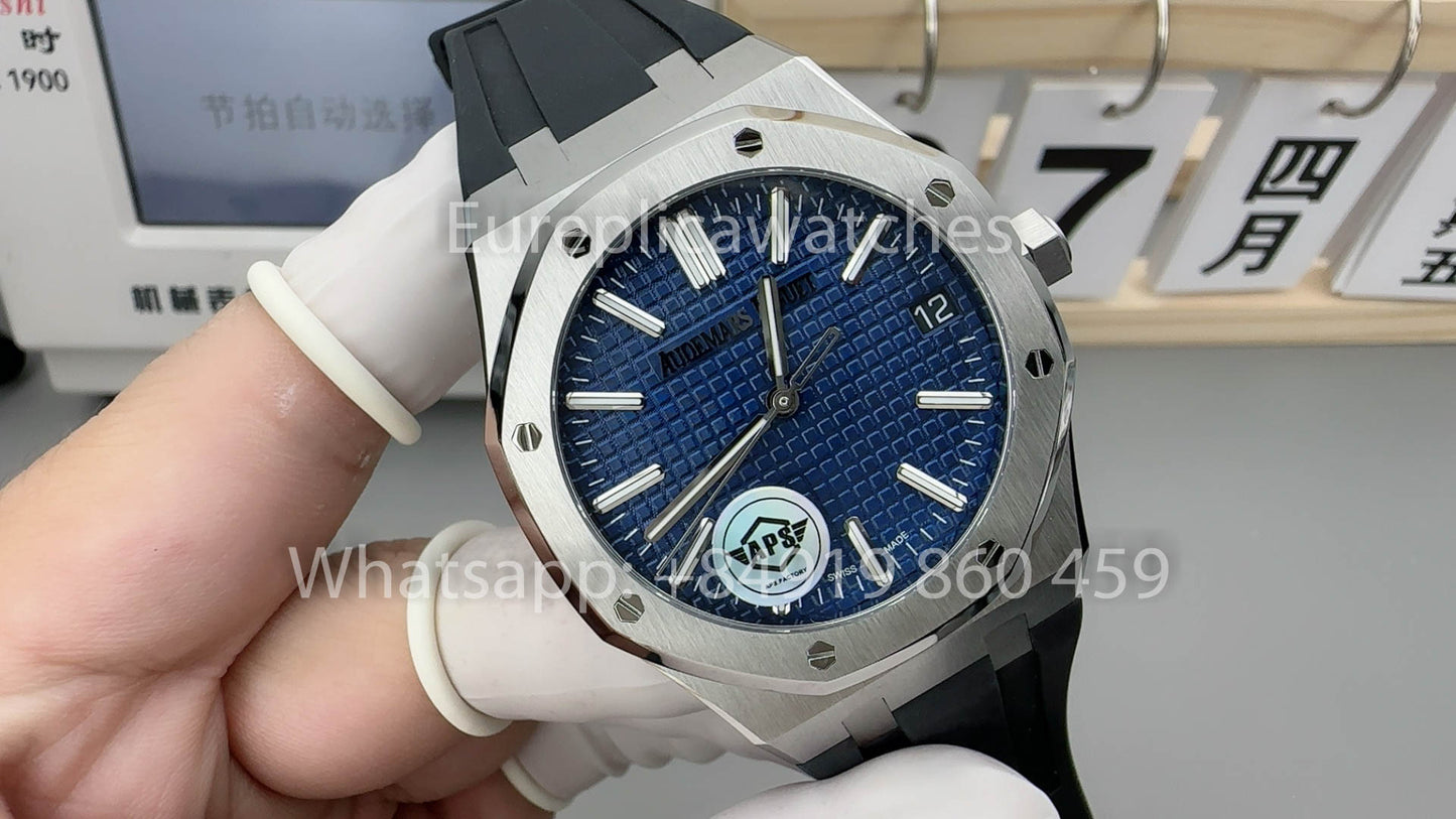Audemars Piguet Royal Oak 15510OR.OO.D315CR.02  APS Fabbrica versione migliore 1:1 quadrante blu Gomma cinturino