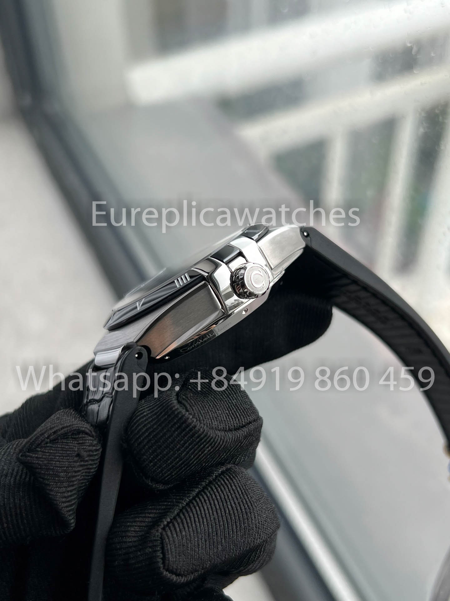 Omega Constellation Chronometer 131.30.41.21.99.001 Meteorite Dial 1:1 versão melhor N1 Fabbrica Couro cinturino