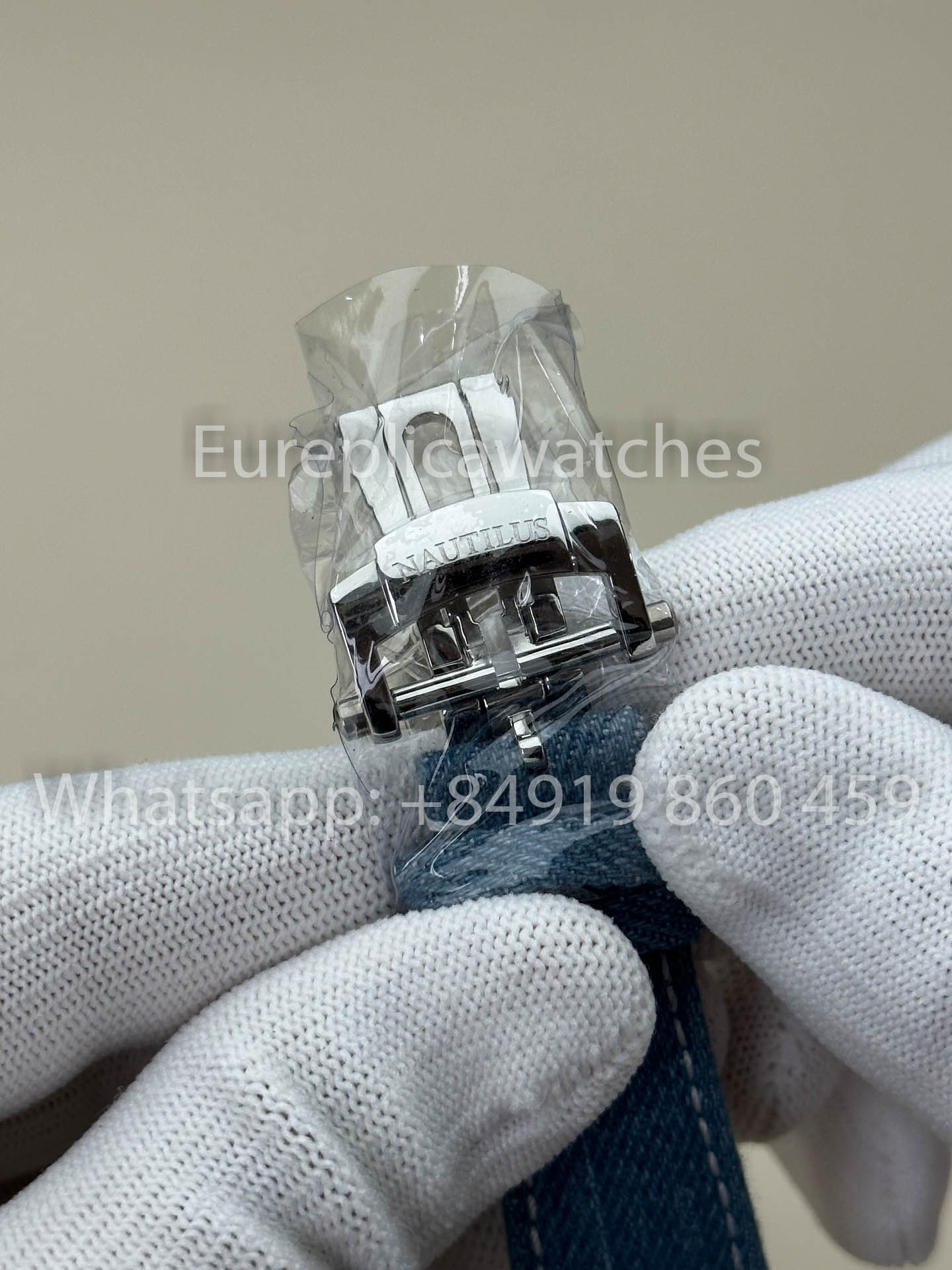 Patek Philippe Nautilus 5980/1G-001 versione migliore 1:1 3K Fabbrica V3 Upgraded Crystal indices quadrante Pelle cinturino