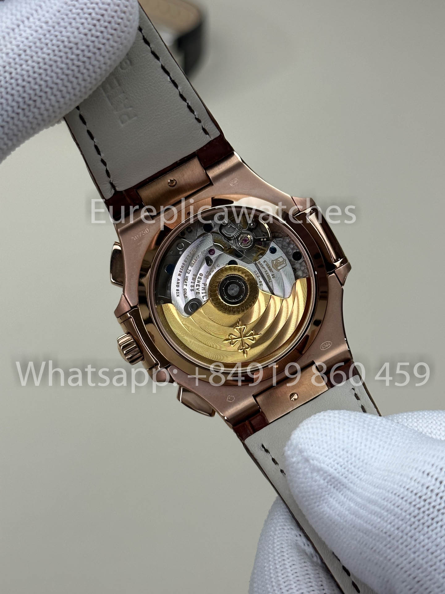 Patek Philippe Nautilus 5980R-001 versione migliore 1:1 3K Fabbrica V3 Upgraded Pelle cinturino Brown quadrante