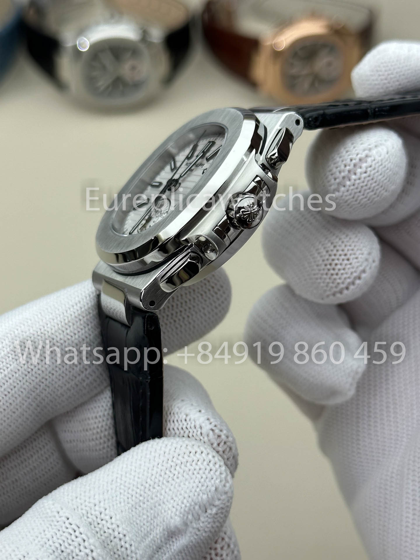 Patek Philippe Nautilus 5980/1A-019 versione migliore 1:1 3K Fabbrica V3 Upgraded Pelle cinturino