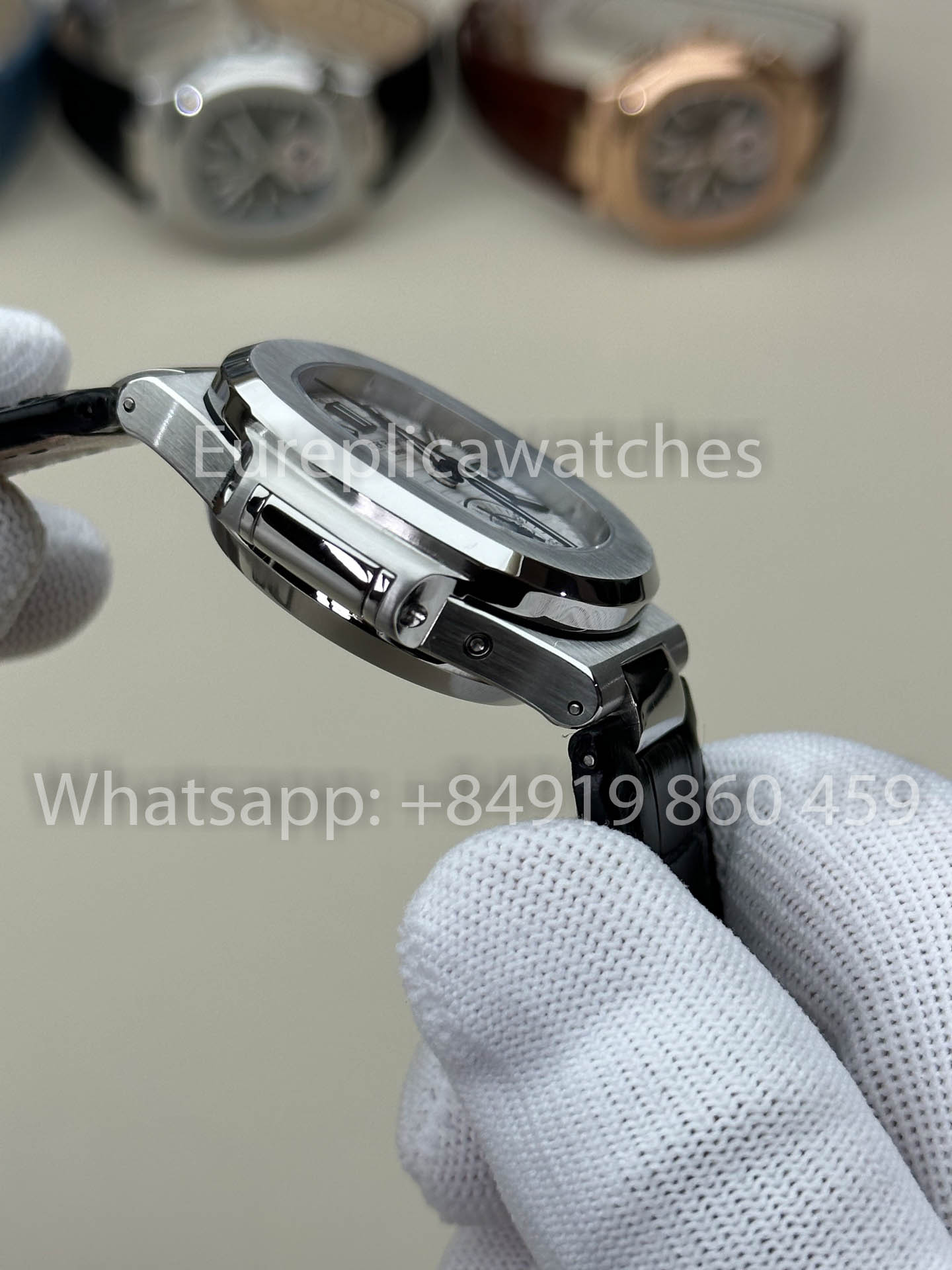 Patek Philippe Nautilus 5980/1A-019 versione migliore 1:1 3K Fabbrica V3 Upgraded Pelle cinturino