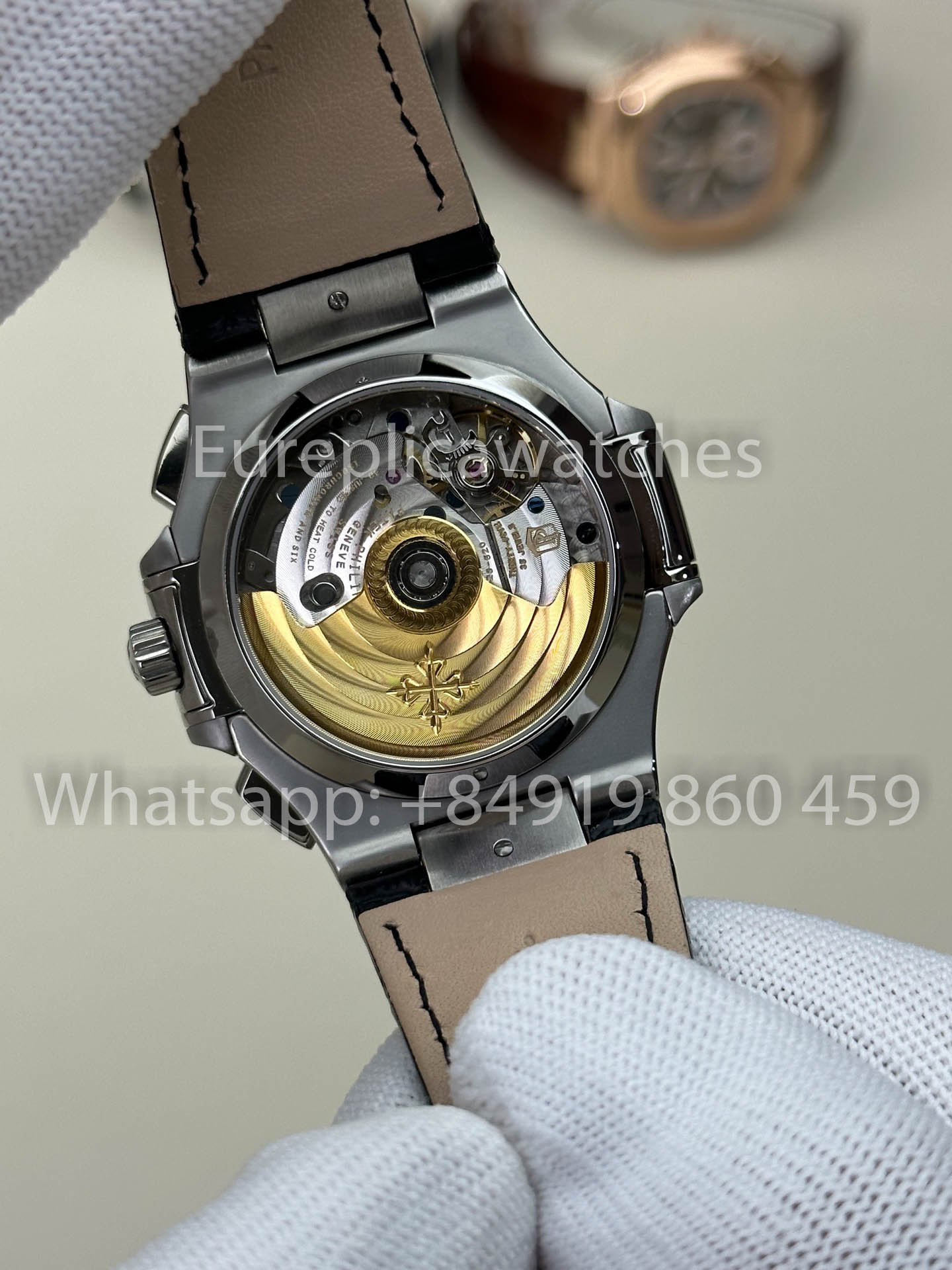Patek Philippe Nautilus 5980/1A-019 versione migliore 1:1 3K Fabbrica V3 Upgraded Pelle cinturino