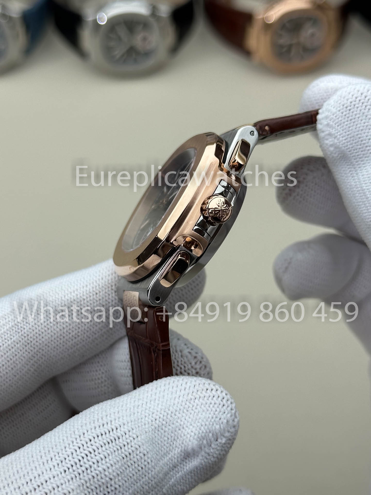 Patek Philippe Nautilus 5980/1AR-001 versione migliore 1:1 3K Fabbrica V3 Upgraded Pelle cinturino