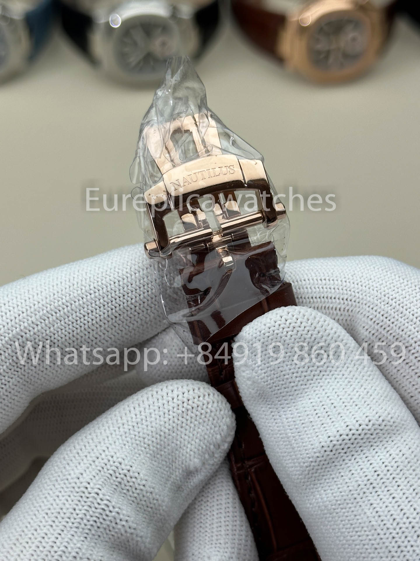 Patek Philippe Nautilus 5980/1AR-001 versione migliore 1:1 3K Fabbrica V3 Upgraded Pelle cinturino