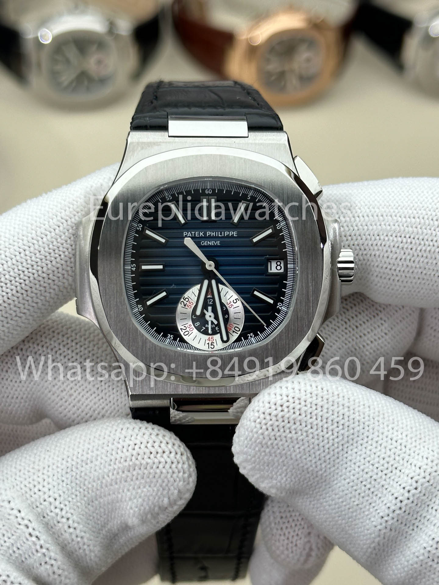 Patek Philippe Nautilus 5980/1A-001 versión mejorada 1:1 3K Fabbrica V3 Upgraded Pelle cinturino