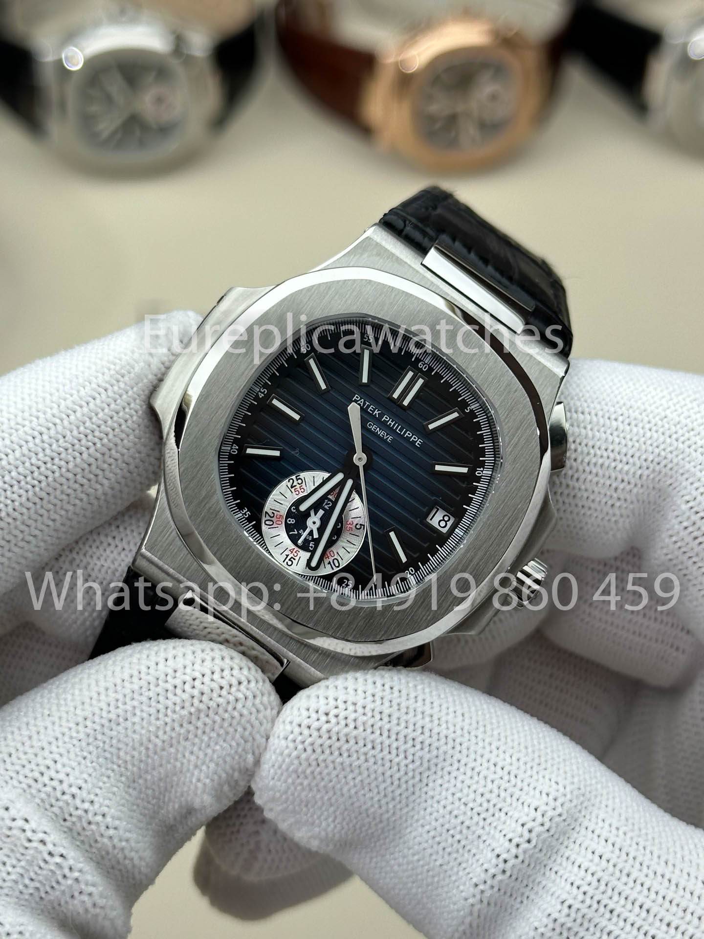 Patek Philippe Nautilus 5980/1A-001 versión mejorada 1:1 3K Fabbrica V3 Upgraded Pelle cinturino