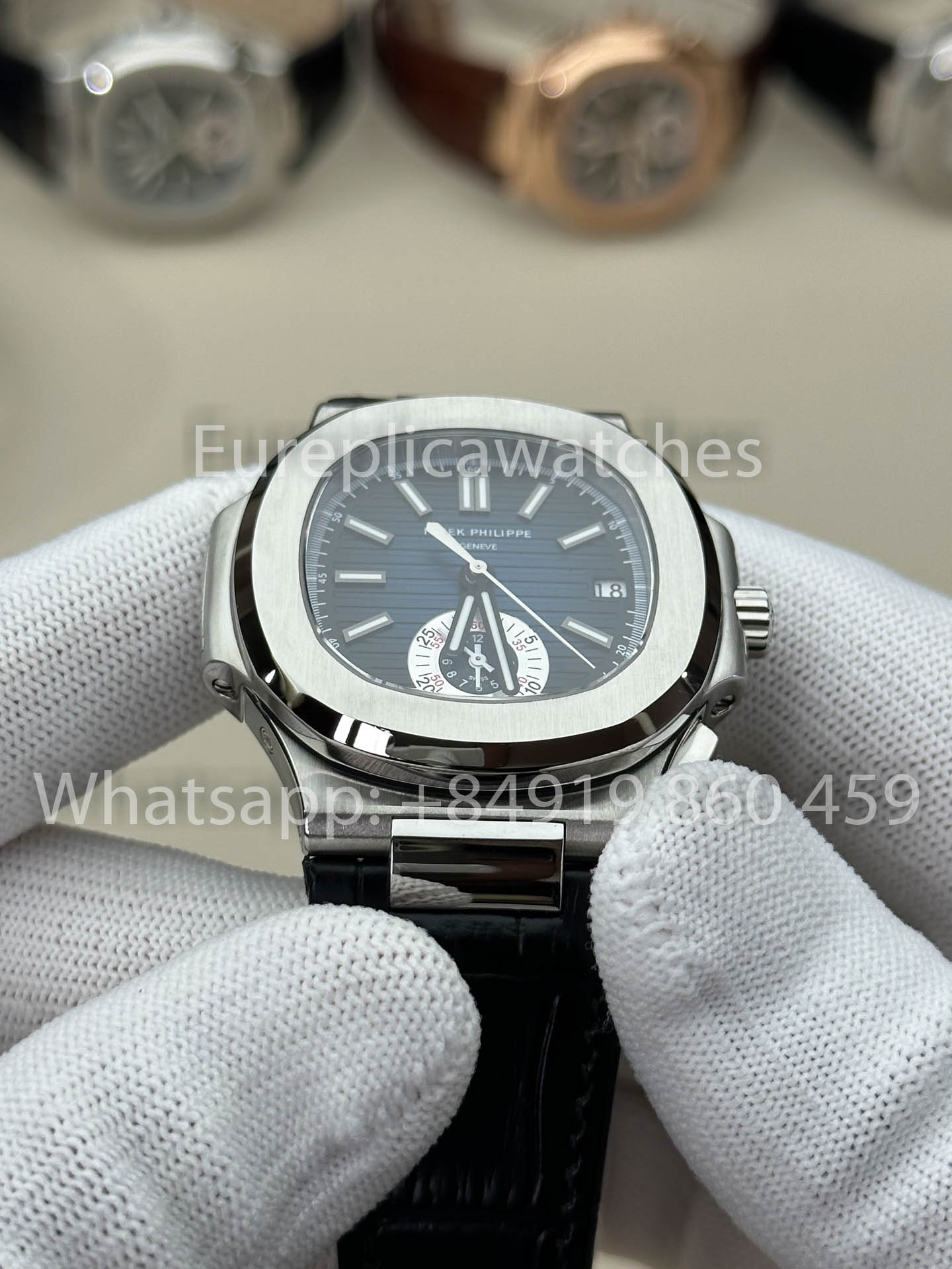 Patek Philippe Nautilus 5980/1A-001 versión mejorada 1:1 3K Fabbrica V3 Upgraded Pelle cinturino