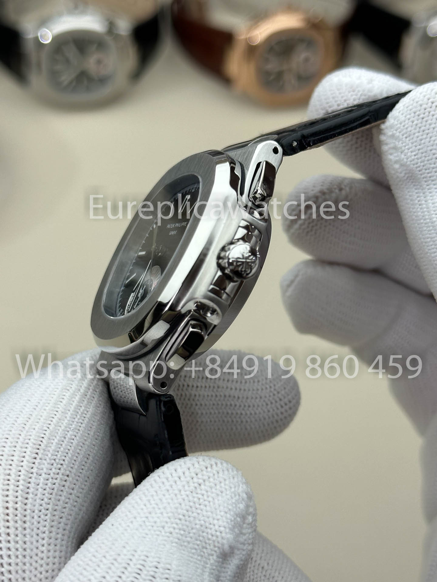 Patek Philippe Nautilus 5980/1A-001 versión mejorada 1:1 3K Fabbrica V3 Upgraded Pelle cinturino