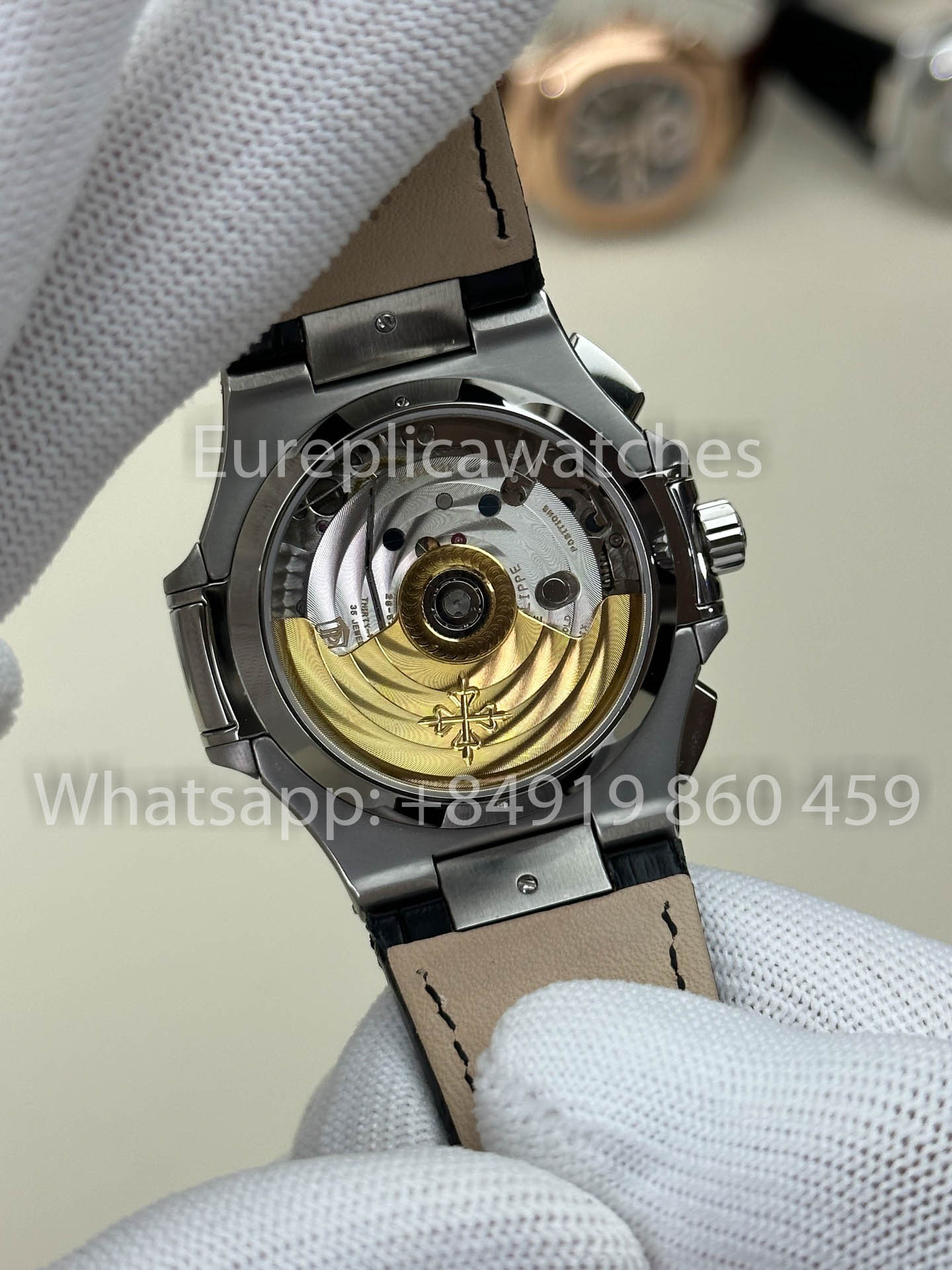 Patek Philippe Nautilus 5980/1A-001 versión mejorada 1:1 3K Fabbrica V3 Upgraded Pelle cinturino