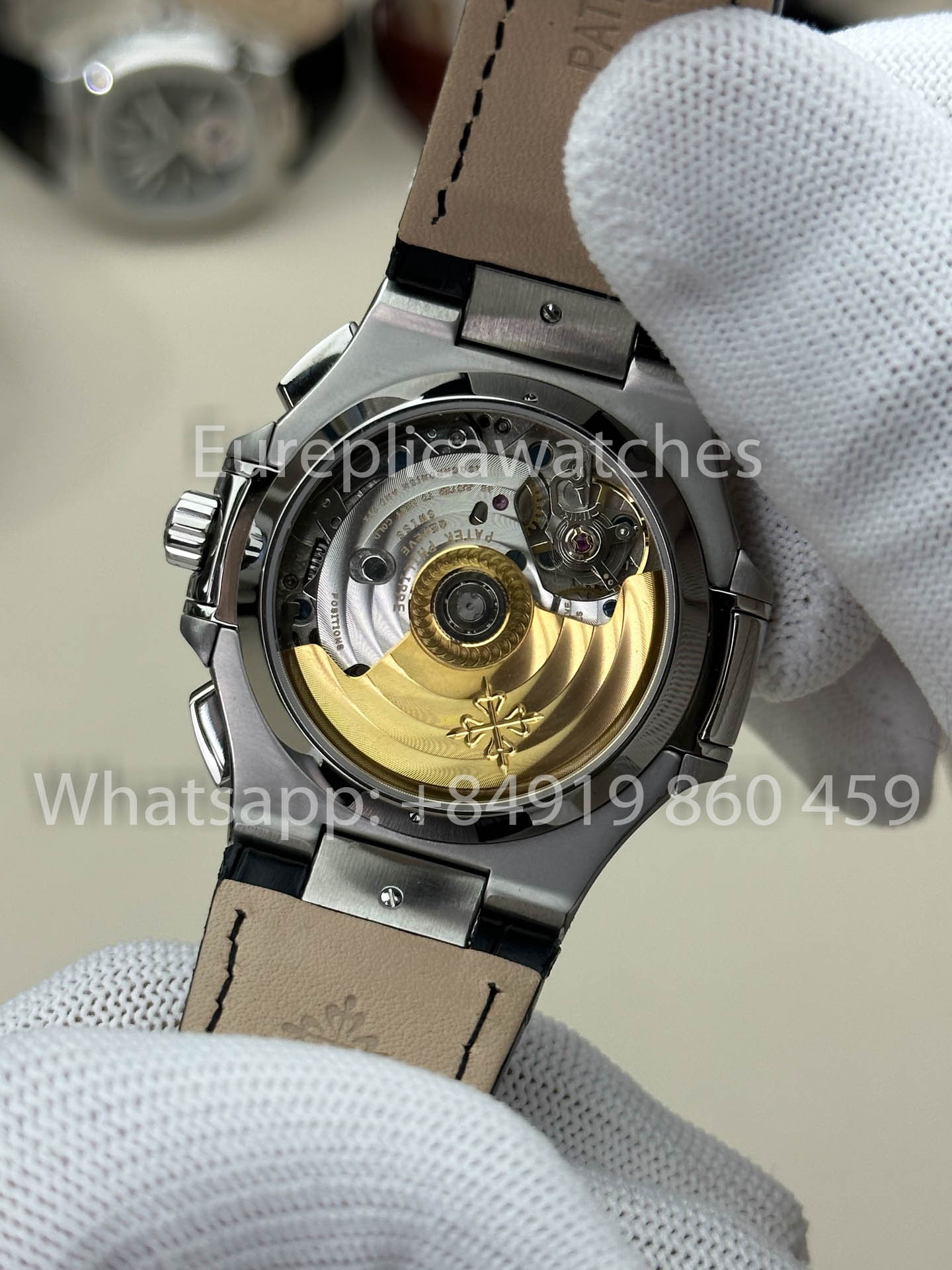 Patek Philippe Nautilus 5980/1A-001 versión mejorada 1:1 3K Fabbrica V3 Upgraded Pelle cinturino