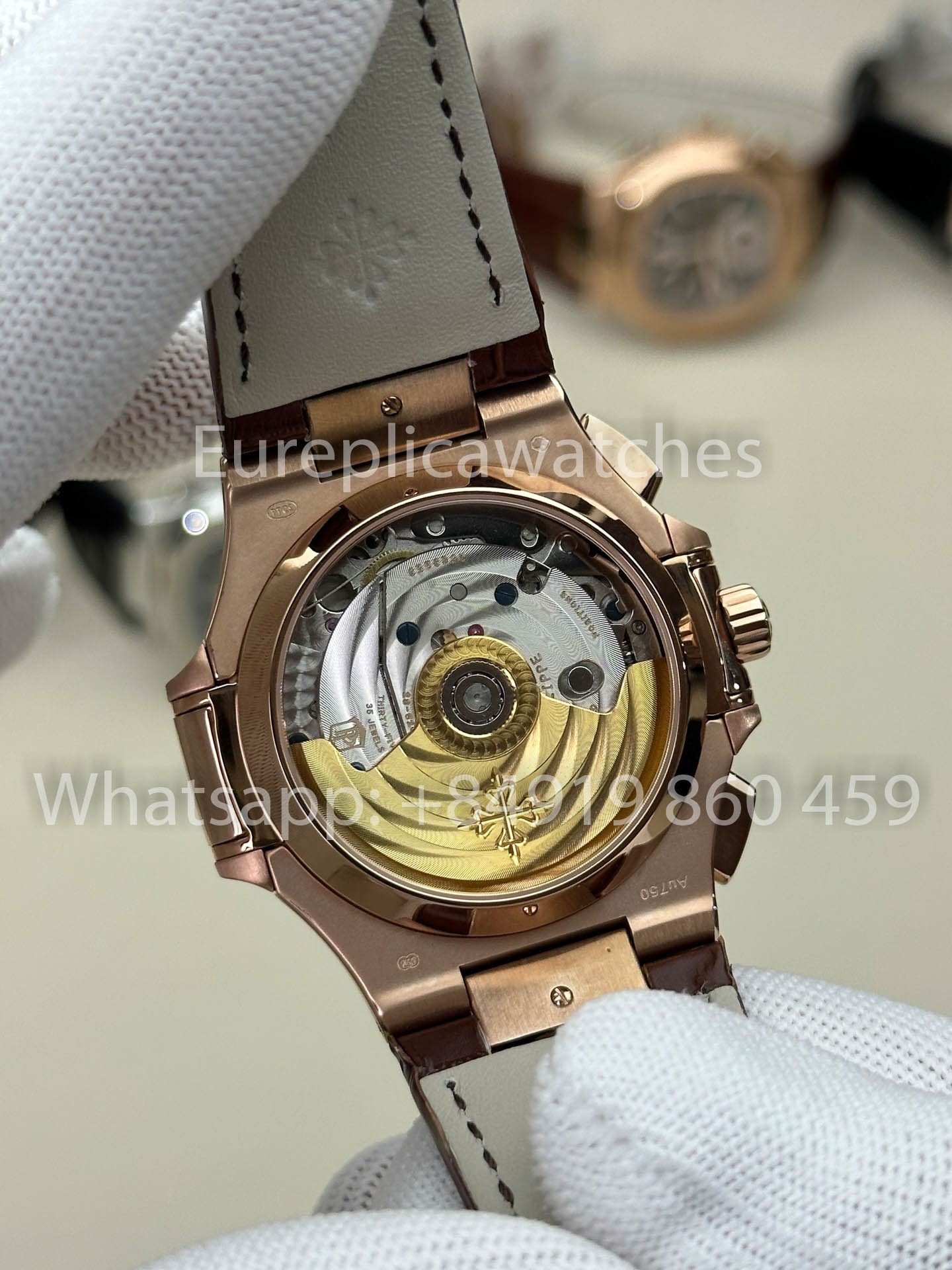 Patek Philippe Nautilus 5980-1A-001 versión mejorada 1:1 3K Fabbrica V3 Upgraded Pelle cinturino