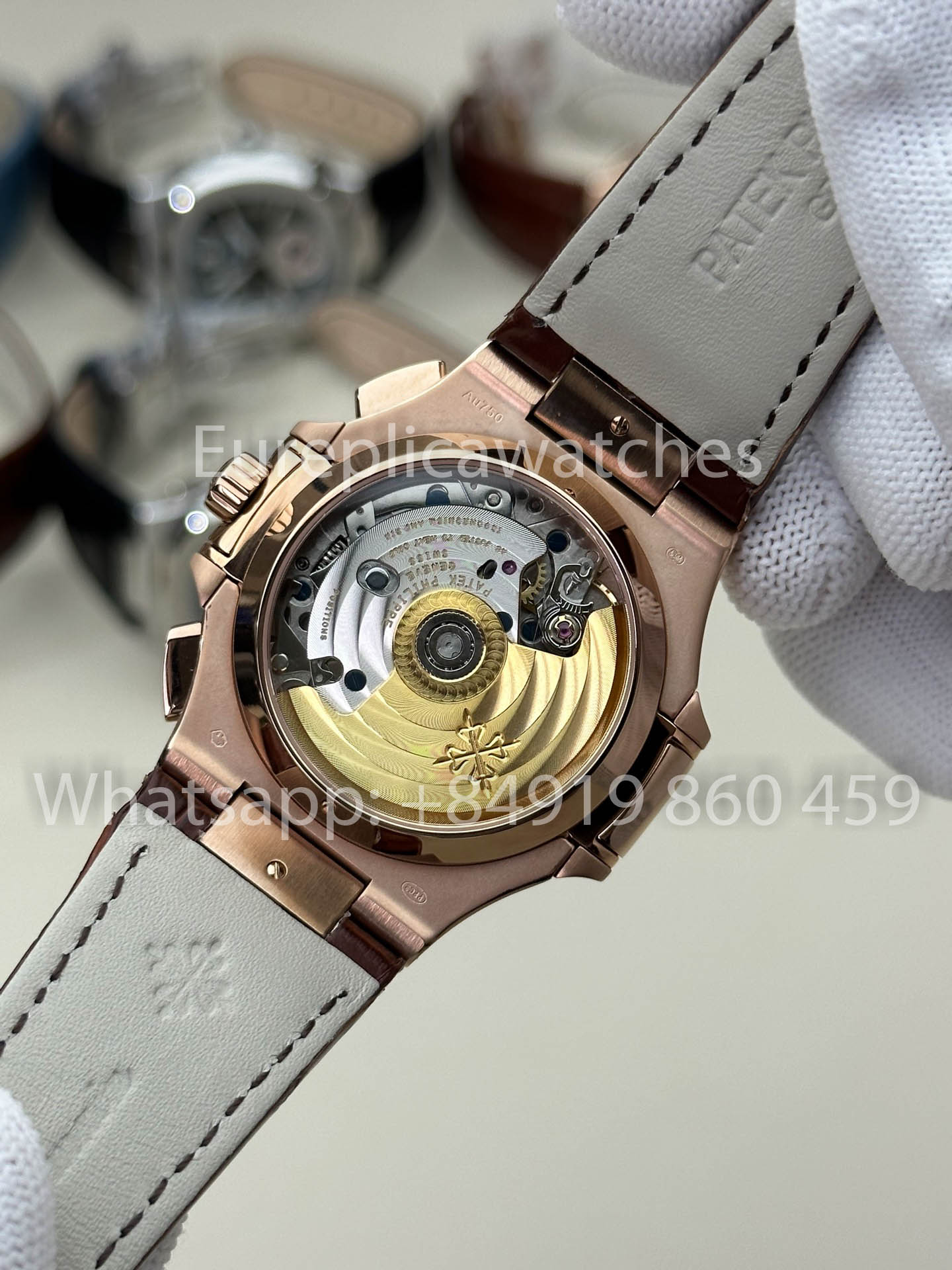 Patek Philippe Nautilus 5980-1A-001 versión mejorada 1:1 3K Fabbrica V3 Upgraded Pelle cinturino
