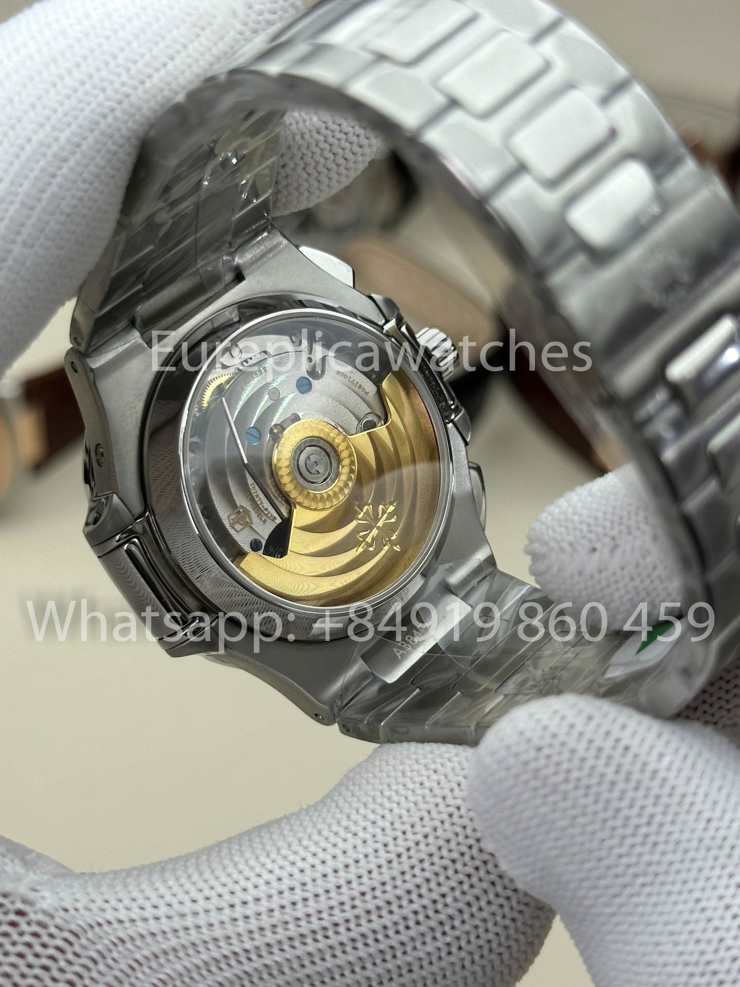 Patek Philippe Nautilus 5980/1G-001 versão melhor 1:1 3K Fabbrica V3 atualizado Edizione quadrante azul