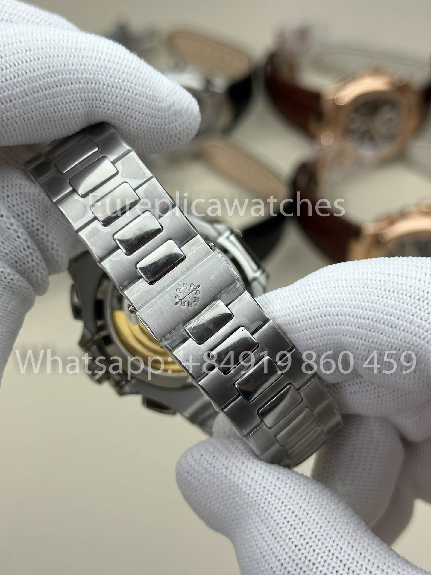 Patek Philippe Nautilus 5980/1G-001 versão melhor 1:1 3K Fabbrica V3 atualizado Edizione quadrante azul