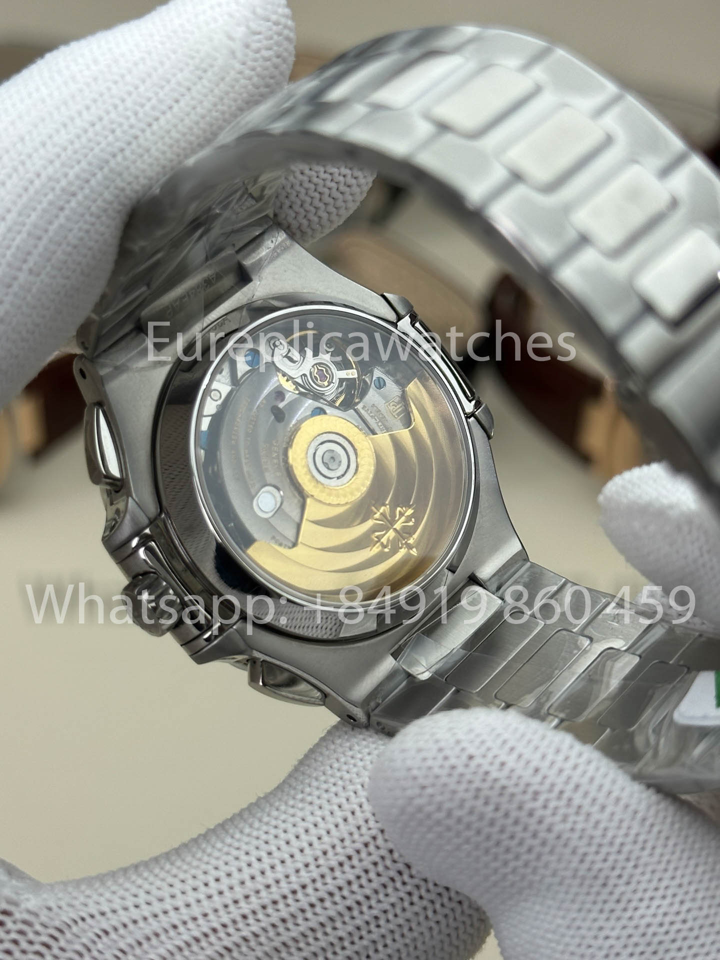 Patek Philippe Nautilus 5980/1G-001 versão melhor 1:1 3K Fabbrica V3 atualizado Edizione quadrante azul