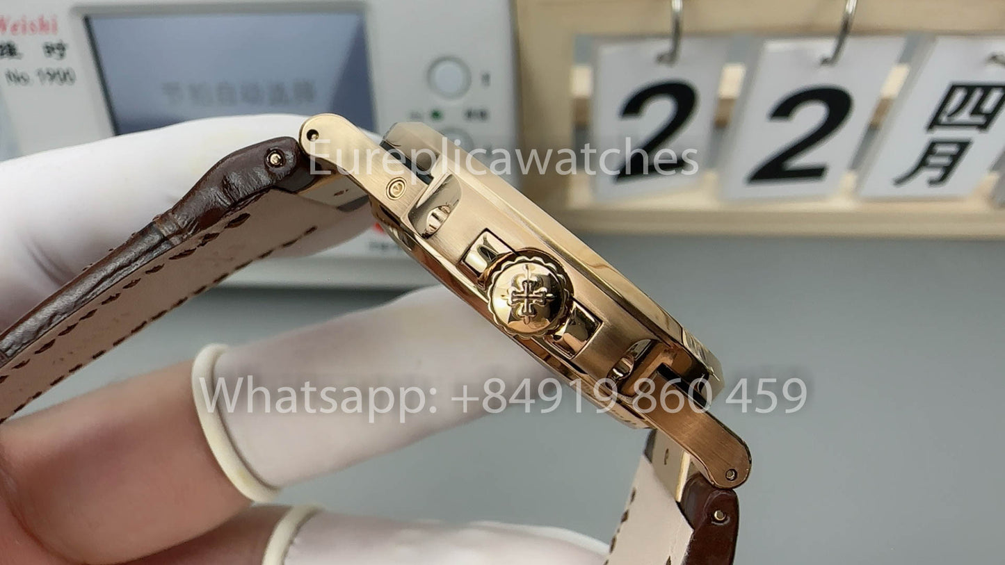 Patek Philippe Nautilus 5712/1R-001 versione migliore 1:1 PPF Fabbrica Brown Leather cinturino