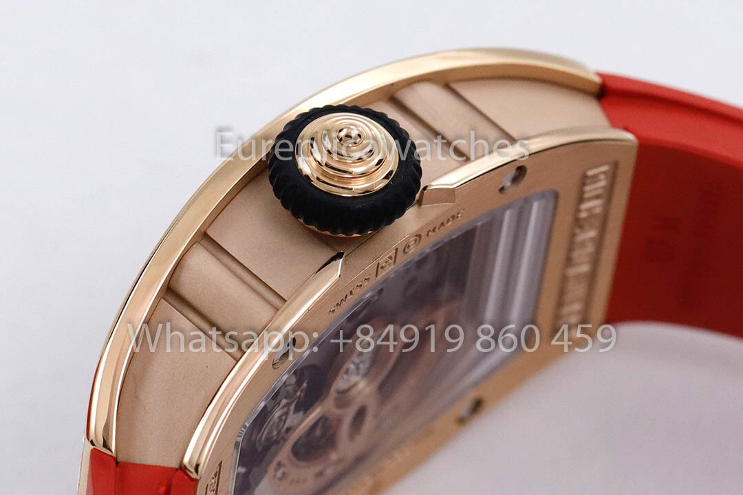 replica Richard Mille RM 07-01 Red cinturino Rose Gold 1:1 Super Clone ZF Fabbrica