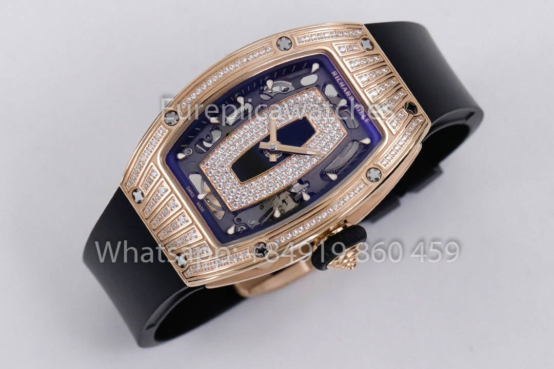 replica Richard Mille RM 07-01 Black cinturino Rose Gold 1:1 Super Clone ZF Fabbrica