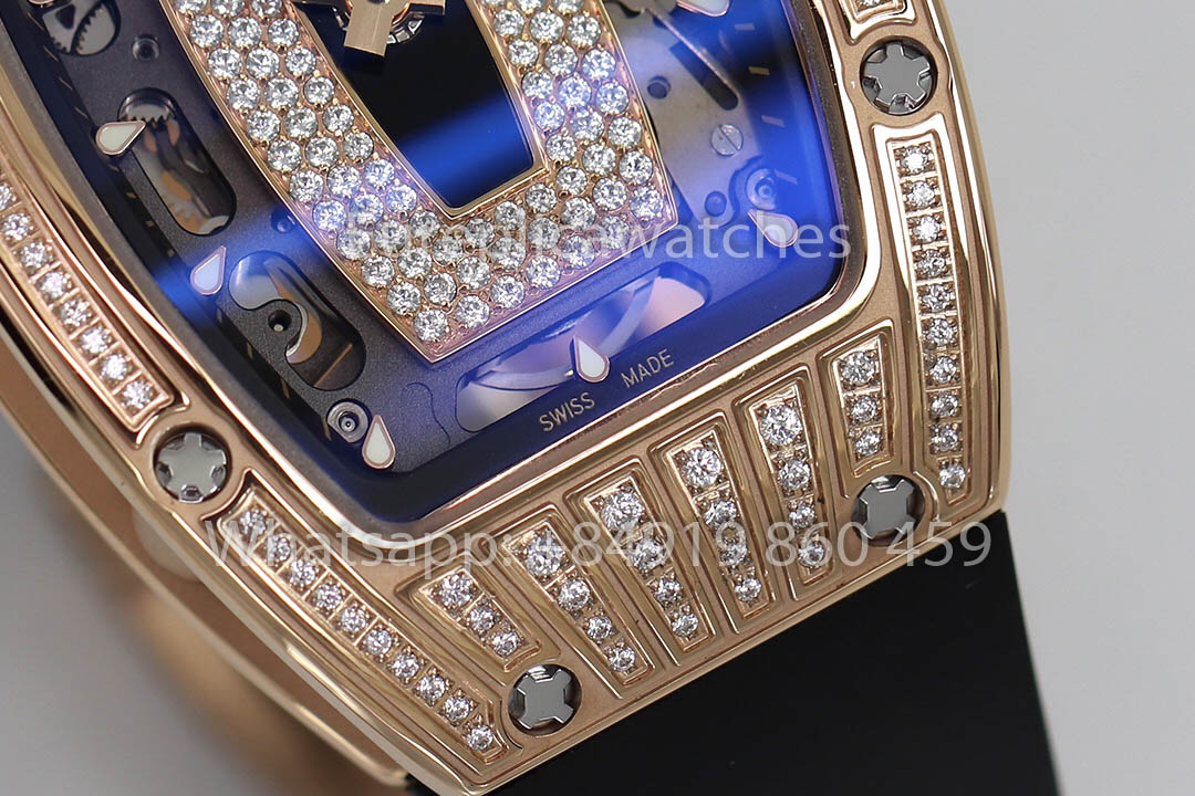 replica Richard Mille RM 07-01 Black cinturino Rose Gold 1:1 Super Clone ZF Fabbrica