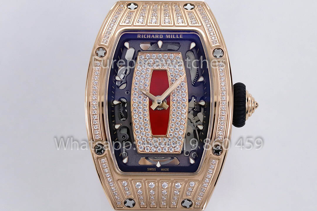 replica Richard Mille RM 07-01 White cinturino Rose Gold 1:1 Super Clone ZF Fabbrica