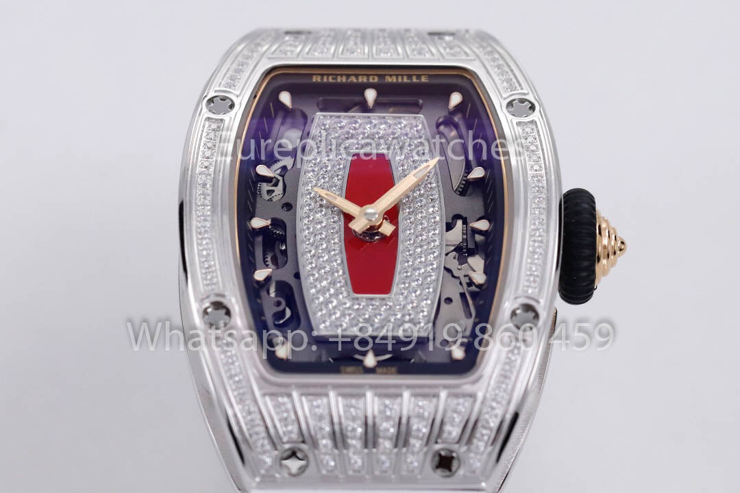 replica Richard Mille RM 07-01 White cinturino 1:1 Super Clone ZF Fabbrica