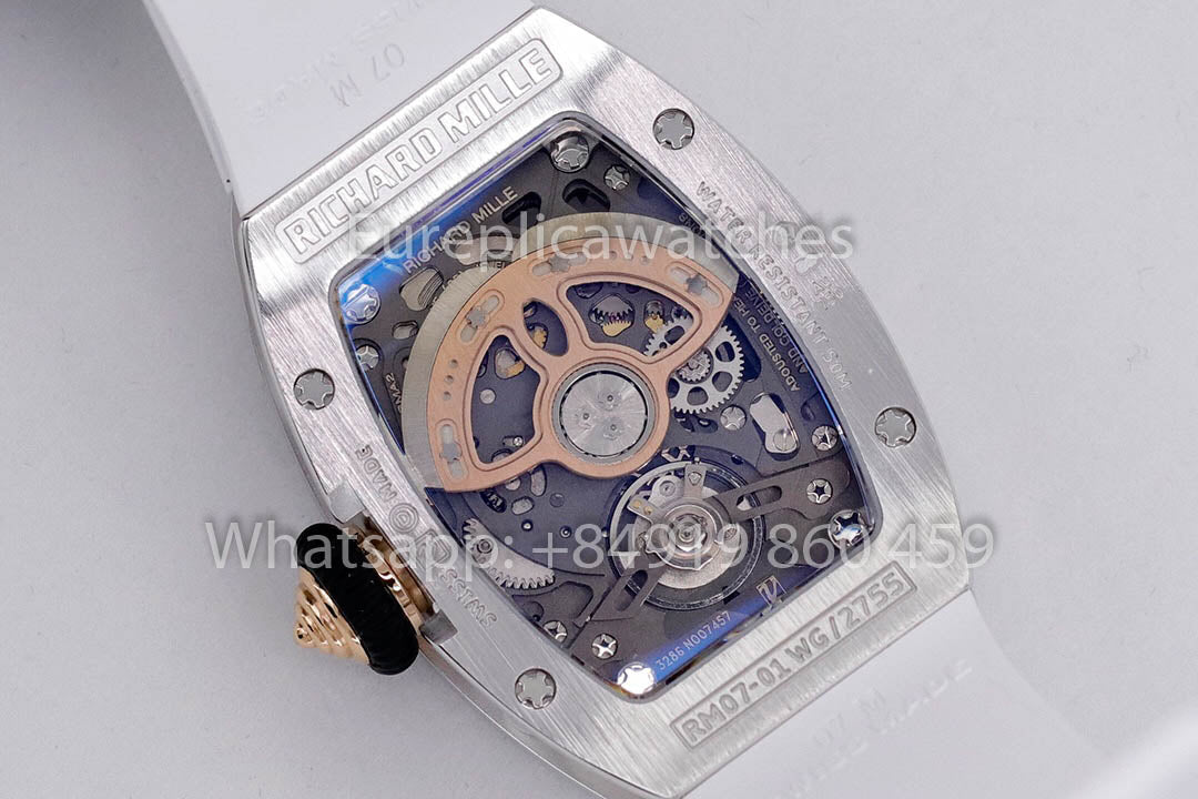 replica Richard Mille RM 07-01 White cinturino 1:1 Super Clone ZF Fabbrica