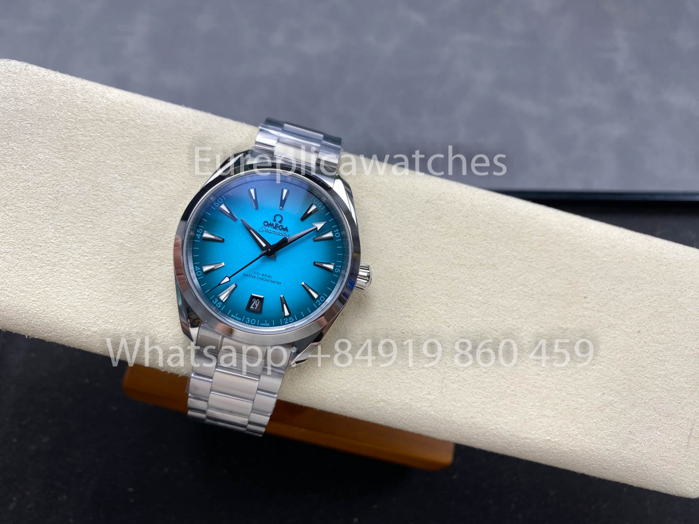 réplica Omega Seamaster Tiffany cuadrante VS Fabbrica 1:1 Super Clone