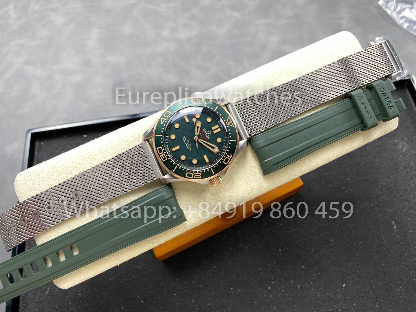 Omega Seamaster 210.90.42.20.10.001 Bronze Oro 007 1:1 Super Clone VS Fabbrica Ultra-Light titanio Mesh cinturino Edizione