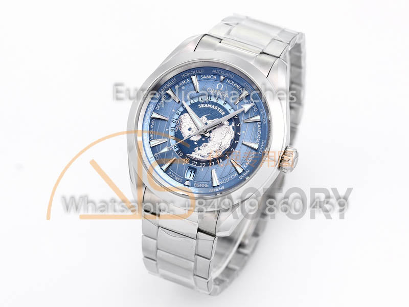 [Sale Off] Omega Seamaster Aqua Terra GMT Worldtimer 210.30.44.51.06.001  VS Fabbrica 1:1 Best Clone