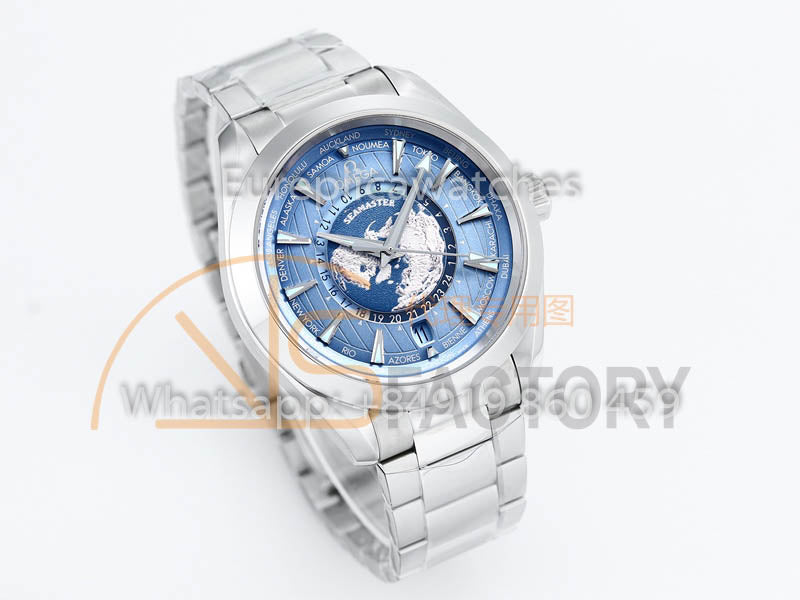 [Sale Off] Omega Seamaster Aqua Terra GMT Worldtimer 210.30.44.51.06.001  VS Fabbrica 1:1 Best Clone