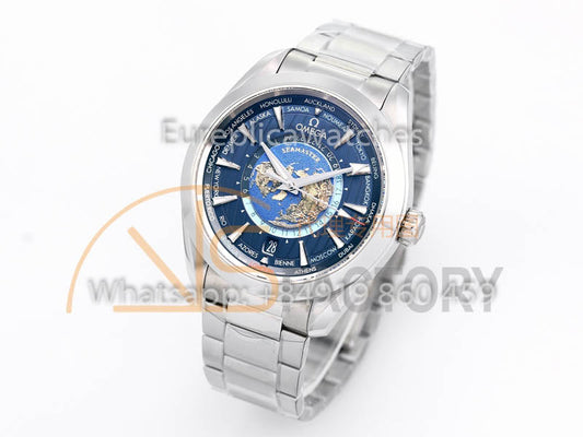 [Sale Off] Omega Seamaster Aqua Terra GMT Worldtimer 220.10.43.22.03.001 VS Fabbrica 1:1 Best Clone