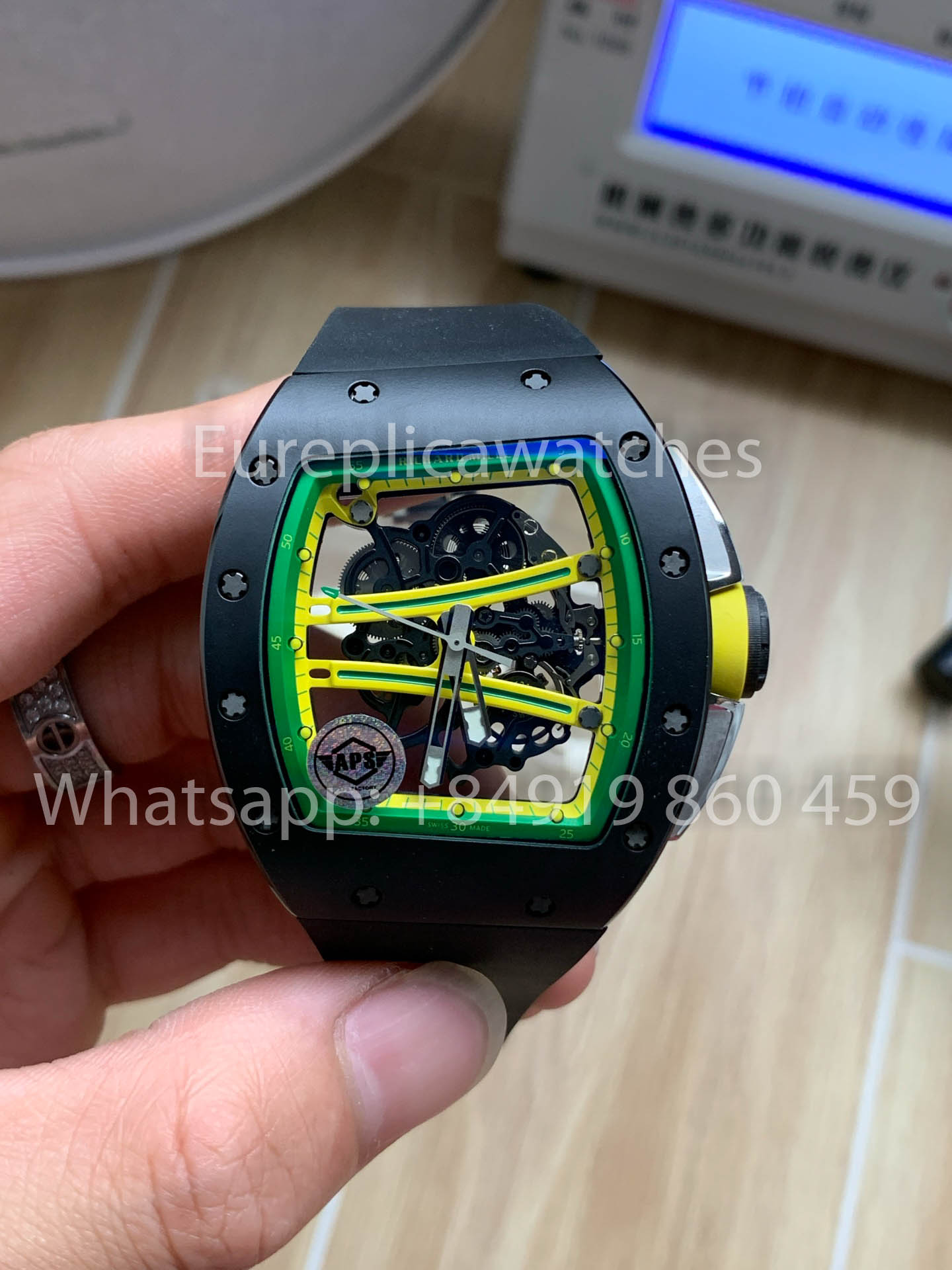 Richard Mille RM 61-01 ceramica Nero cinturino versione migliore 1:1 APS Fabbrica